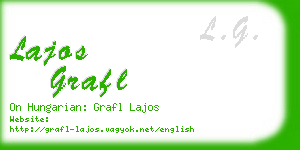 lajos grafl business card